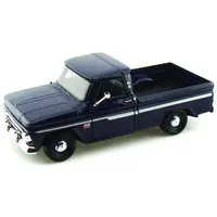 1966 CHEVROLET C10 FLEETSIDE PICKUP TRUCK DARK BLUE 1/24 DIECAST CAR MODEL BY MOTORMAX