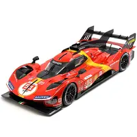 FERRARI 499P #51 JAMES CALADO - ANTONIO GIOVINAZZI - ALESSANDRO PIER GUIDI "FERRARI AF CORSE" WINNER "24 HOURS OF LE MANS" (2023) "RACING" SERIES 1/18 DIECAST MODEL CAR BY BBURAGO