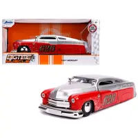 1951 MERCURY SILVER AND RED #626 "HOLLEY" "BOMBER BROS SPECIAL" "BIGTIME MUSCLE" 1/24 DIECAST MODEL CAR BY JADA