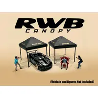 "RWB (RAUH-WELT BEGRIFF)" CANOPY 2 PIECE SET BLACK LIMITED EDITION FOR 1/64 SCALE MODELS BY AMERICAN DIORAMA