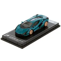 LAMBORGHINI SIAN FKP 37 BLU URANUS BLUE METALLIC "HYPERCAR LEAGUE COLLECTION" 1/64 DIECAST MODEL CAR BY POSTERCARS