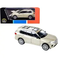 BMW X7 WITH SUNROOF SUNSTONE GOLD METALLIC 1/64 DIECAST MODEL CAR BY PARAGON