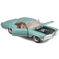 1965 BUICK RIVIERA GRAN SPORT LIGHT BLUE METALLIC "SPECIAL EDITION" SERIES 1/26 DIECAST MODEL CAR BY MAISTO