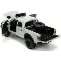 2011 FORD F-150 SVT RAPTOR PICKUP TRUCK LIGHT GRAY WITH EXTRA WHEELS "JUST TRUCKS" SERIES 1/24 DIECAST MODEL CAR BY JADA