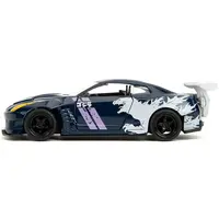 2009 NISSAN GT-R (R35) BEN SOPRA DARK BLUE WITH GRAPHICS "GODZILLA" "HOLLYWOOD RIDES" SERIES 1/32 DIECAST MODEL CAR BY JADA