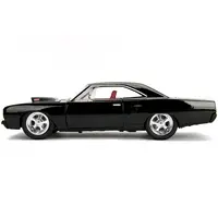 1970 PLYMOUTH ROAD RUNNER 440 BLACK WITH RED INTERIOR "BIGTIME MUSCLE" SERIES 1/24 DIECAST MODEL CAR BY JADA