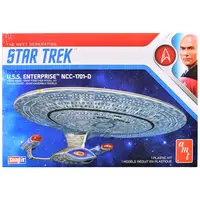 SKILL 2 MODEL KIT U.S.S. ENTERPRISE NCC-1701-D SPACE SHIP "STAR TREK: THE NEXT GENERATION" (1987) TV SERIES 1/2500 SCALE MODEL BY AMT