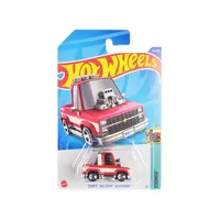 1983 CHEVROLET SILVERADO "TOON'D" PICKUP TRUCK RED AND WHITE "TOONED" SERIES DIECAST MODEL CAR BY HOT WHEELS