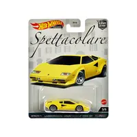 LAMBORGHINI COUNTACH LP 5000 QV YELLOW "SPETTACOLARE" SERIES DIECAST MODEL CAR BY HOT WHEELS