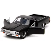 1967 CHEVROLET EL CAMINO MATT BLACK "FAST & FURIOUS" SERIES 1/32 DIECAST MODEL CAR BY JADA