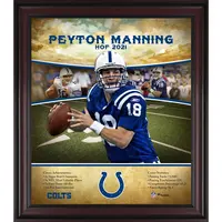 PEYTON MANNING INDIANAPOLIS COLTS FRAMED 15" X 17" HALL OF FAME CAREER PROFILE