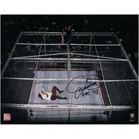 MICK FOLEY WWE AUTOGRAPHED 16" X 20" HELL IN A CELL PHOTOGRAPH WITH "HIAC '98" INSCRIPTION
