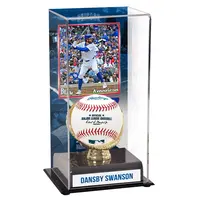 DANSBY SWANSON CHICAGO CUBS SUBLIMATED DISPLAY CASE WITH IMAGE