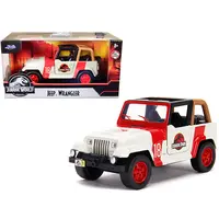 JEEP WRANGLER #18 "JURASSIC PARK" RED AND BEIGE "JURASSIC WORLD" 1/32 DIECAST MODEL CAR BY JADA