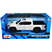 2023 TOYOTA TACOMA TRD PRO PICKUP TRUCK WHITE WITH SUNROOF "SPECIAL EDITION" SERIES 1/27 DIECAST MODEL CAR BY MAISTO
