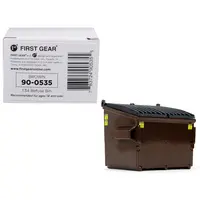 REFUSE TRASH BIN BROWN 1/34 DIECAST MODEL BY FIRST GEAR
