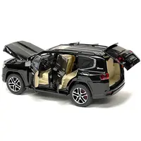 TOYOTA LAND CRUISER BLACK METALLIC 1/24 DIECAST MODEL CAR