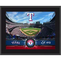 TEXAS RANGERS 10.5" X 13" SUBLIMATED TEAM PLAQUE