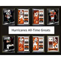 MIAMI HURRICANES 12'' X 15'' ALL-TIME GREATS TEAM PLAQUE