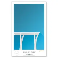 MIAMI MARLINS 17'' X 26'' STADIUM LIMITED EDITION FINE ART PRINT