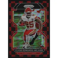 2021 PANINI PRIZM PRIZMS BLACK AND RED CHECKER #191 CLYDE EDWARDS-HELAIRE