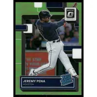 2022 DONRUSS OPTIC LIME GREEN #119 JEREMY PENA RR