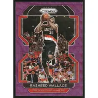 2021-22 PANINI PRIZM PRIZMS PURPLE WAVE #258 RASHEED WALLACE