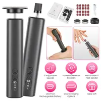 2-IN-1 ELECTRIC FOOT CALLUS REMOVER & NAIL GRINDER FEET CARE KIT FOR WOMEN RECHARGEABLE FOOT FILE WITH 40 SANDING DISCS BANDS FOR DEAD SKIN CRACKED HE