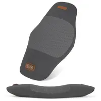 2 IN 1 ELECTRIC LUMBAR MASSAGER SUPPORT PILLOW MEMORY FOAM LOWER BACK MASSAGER WITH HEAT VIBRATION ADAPTER FOR PAIN RELIEF
