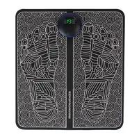 FOOT MASSAGE PAD ELECTRIC STIMULATOR MASSAGER UNIT LEG RESHAPING MUSCLE PAIN RELAX FOLDABLE MASSAGE MAT WITH 8 MODES 19 INTENSITY LEVELS REMOTE CONTRO