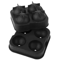 1.77”SPHERE ICE BALL MAKER MOLD SILICONE ICE CUBE TRAY WITH LID EASY FILL AND RELEASE ICE MAKER FOR PARTIES EVENTS