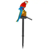 SOLAR POWERED PARROT GARDEN LIGHT IP65 WATERPROOF LED PARROT LANDSCAPE LAMP DECORATIVE LAWN LIGHTS FOR YARD DRIVEWAY WALKWAY PATIO