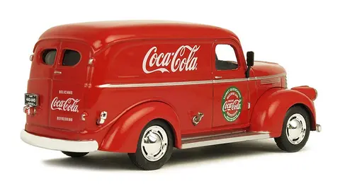 1945 PANEL DELIVERY VAN "COCA-COLA" RED 1/43 DIECAST MODEL CAR BY MOTORCITY CLASSICS