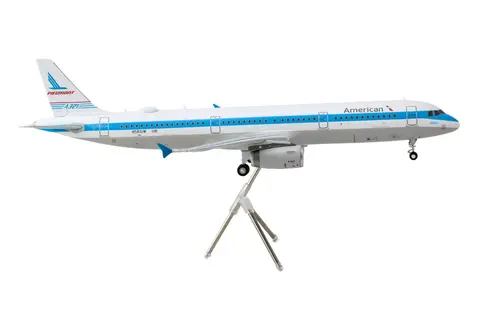AIRBUS A321 COMMERCIAL AIRCRAFT "AMERICAN AIRLINES - PIEDMONT" (N581UW) WHITE WITH BLUE STRIPES "GEMINI 200" SERIES 1/200 DIECAST MODEL AIRPLANE BY GEMINIJETS