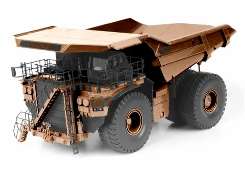 CAT CATERPILLAR 797F 4 TIER MINING TRUCK COPPER FINISH SPECIAL EDITION "COMMEMORATIVE" SERIES 1/50 DIECAST MODEL BY DIECAST MASTERS