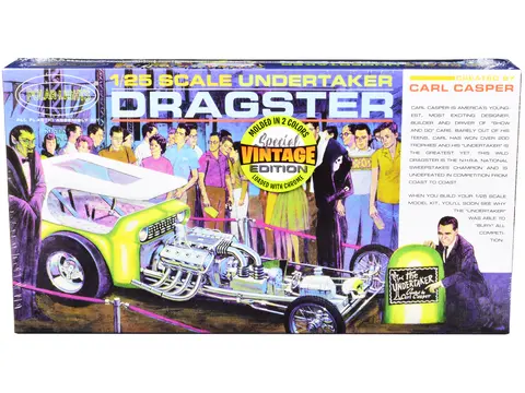 SKILL 2 MODEL KIT UNDERTAKER DRAGSTER BY CARL CASPER 1/25 SCALE MODEL BY POLAR LIGHTS