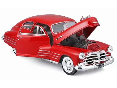 1948 CHEVROLET FLEETLINE AEROSEDAN RED "SPECIAL EDITION" SERIES 1/25 DIECAST MODEL CAR BY MAISTO