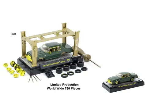MODEL KIT 3 PIECE CAR SET RELEASE 81 LIMITED EDITION TO 9600 PIECES WORLDWIDE 1/64 DIECAST MODEL CARS BY M2 MACHINES