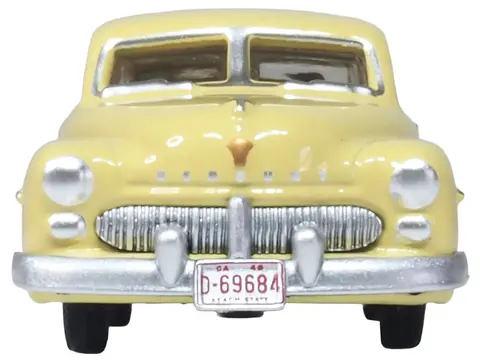 1949 MERCURY 8 COUPE CALABASH YELLOW 1/87 (HO) SCALE DIECAST MODEL CAR BY OXFORD DIECAST