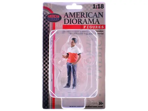 "RACE CREW" FIGURE #4 FOR 1/18 SCALE MODELS BY AMERICAN DIORAMA