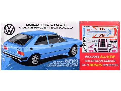 SKILL 2 MODEL KIT VOLKSWAGEN SCIROCCO "T/A CHAMP" 1/25 SCALE MODEL BY AMT