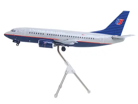 BOEING 737-500 COMMERCIAL AIRCRAFT "UNITED AIRLINES - CLASSIC 737 SERIES" (N936UA) GRAY WITH BLUE TAIL "GEMINI 200" SERIES 1/200 DIECAST MODEL AIRPLANE BY GEMINIJETS