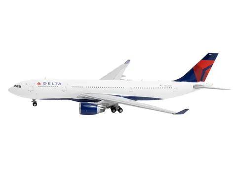 AIRBUS A330-200 COMMERCIAL AIRCRAFT "DELTA AIR LINES" (N852NW) WHITE WITH RED AND BLUE TAIL 1/400 DIECAST MODEL AIRPLANE BY GEMINIJETS