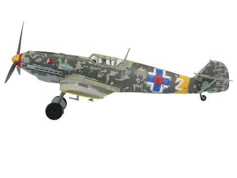 MESSERSCHMITT BF 109E-3 FIGHTER AIRCRAFT "WHITE 2 JAN REZNAK 13.(SLOW)/JG 52 KRAZNODAR USSR" (1943) GERMAN LUFTWAFFE "AIR POWER SERIES" 1/48 DIECAST MODEL BY HOBBY MASTER