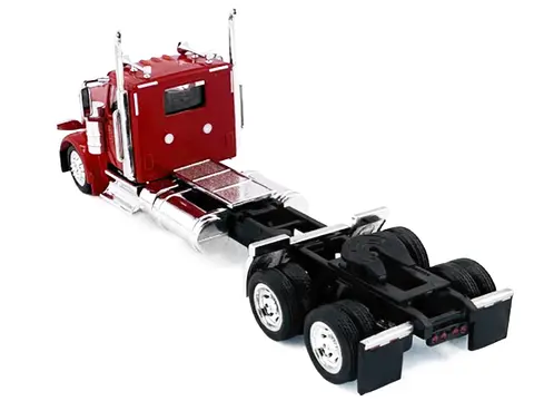 PETERBILT 589 2-AXEL DAY CAB RED 1/87 (HO) PLASTIC MODEL CAR BY HO LOGISTICS