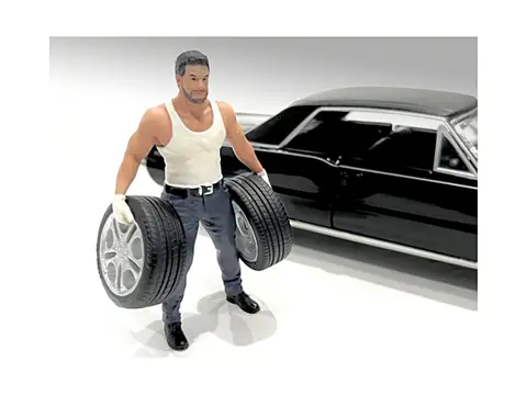 "MUSCLE MECHANICS" FIGURE #1 FOR 1/18 SCALE MODELS BY AMERICAN DIORAMA