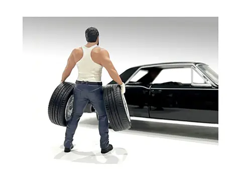 "MUSCLE MECHANICS" FIGURE #1 FOR 1/18 SCALE MODELS BY AMERICAN DIORAMA