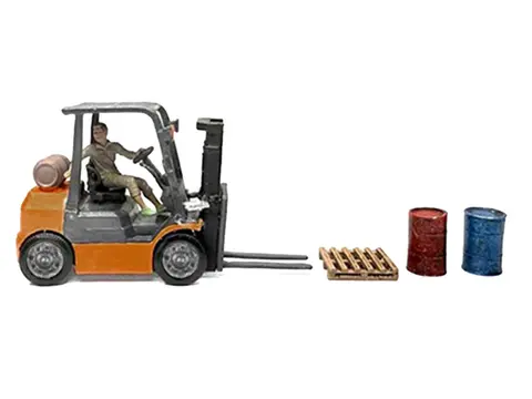 "HEAVY LIFTERS 2" 4 PIECE DIECAST SET LIMITED EDITION FOR 1/64 SCALE MODELS BY AMERICAN DIORAMA