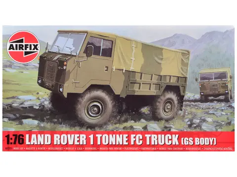 LEVEL 1 MODEL KIT LAND ROVER 1 TONNE FC TRUCK (GS BODY) WITH 3 SCHEME OPTIONS 1/76 SCALE PLASTIC MODEL KIT BY AIRFIX