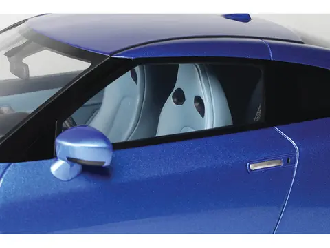 2024 NISSAN GT-R SKYLINE EDITION BAYSIDE BLUE METALLIC 1/18 MODEL CAR BY GT SPIRIT
